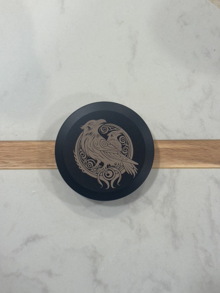 Custom bird design laser engraved coaster - Cache County Utah